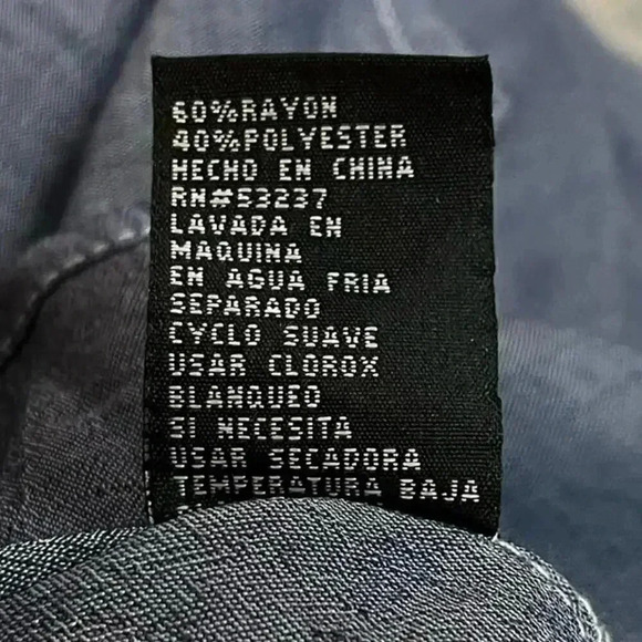 Unique Spectrum Blue‎ Long Sleeve Top Small - Picture 5 of 6